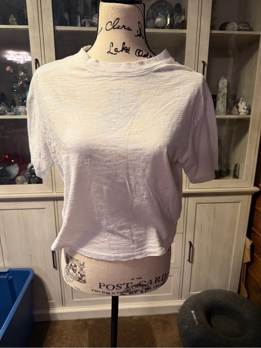 White crop top